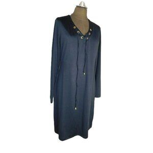 Harve Benard Size L Large Slinky Stretchy Black Dress NWT $69